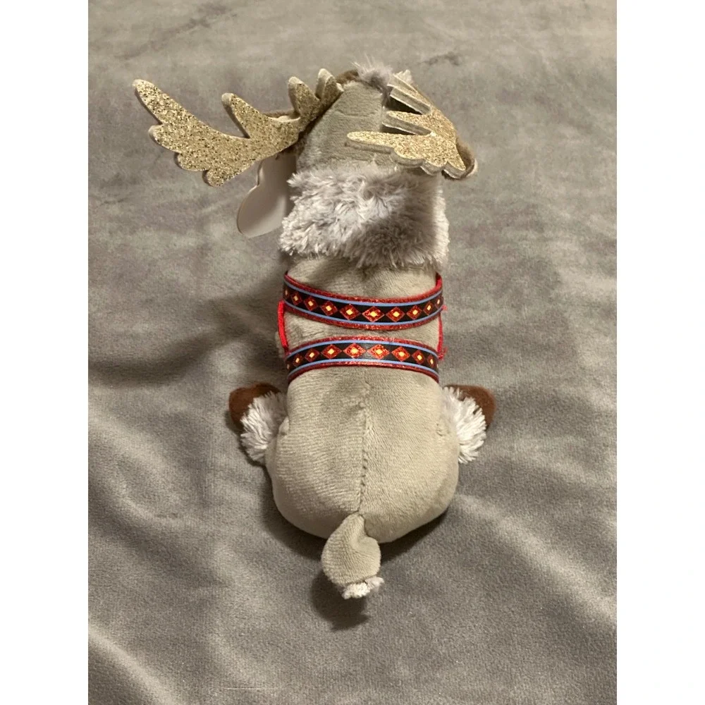 Ty Sparkle Disney Frozen Sven Reindeer Plush Toy Glitter Antlers 8 Inch Gray